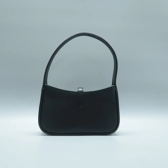 100% Authentic SAINT LAURENT Le 5 a 7 Black Leather Tote 1393-11724 - Picture 2 of 12